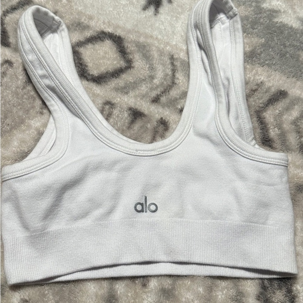 ALO Yoga White Sports Bra